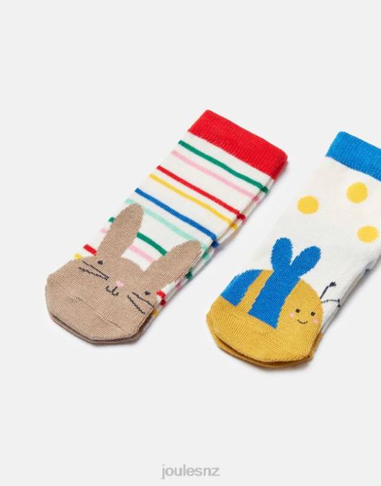 BUNNY BEE Neat Feet 2 Pack Of Socks Babies Accessories Joules 2LLH398