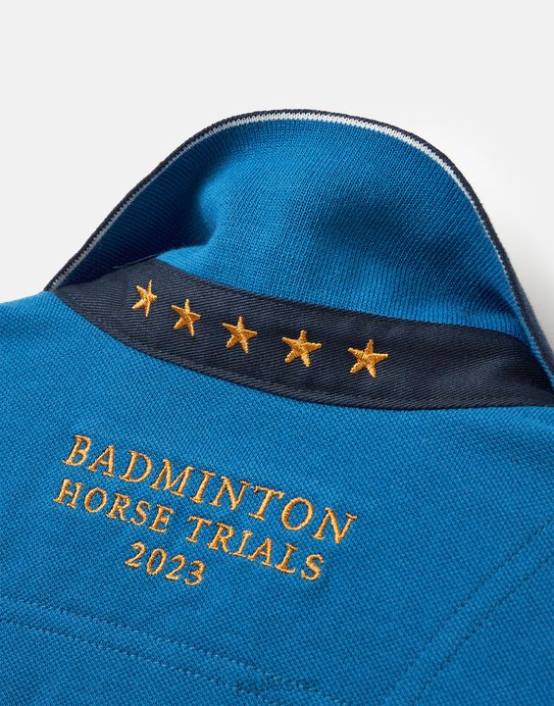 BLUE Kids Unisex Badminton Polo Shirt 2-12 Years Boys Apparel Joules 2LLH345
