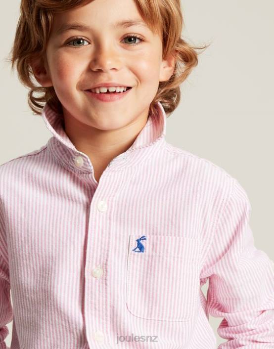 PINK Oxford Stripe Shirt 2-12 Years Boys Apparel Joules 2LLH340