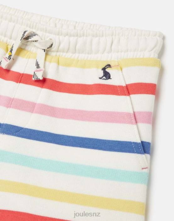 MULTI STRIPE Reilley Jersey Stripe Shorts 2-12 Years Girls Apparel Joules 2LLH273