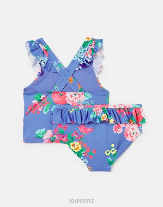 BLUE FLORAL Laurielle Tankini 2-12 Years Girls Apparel Joules 2LLH319