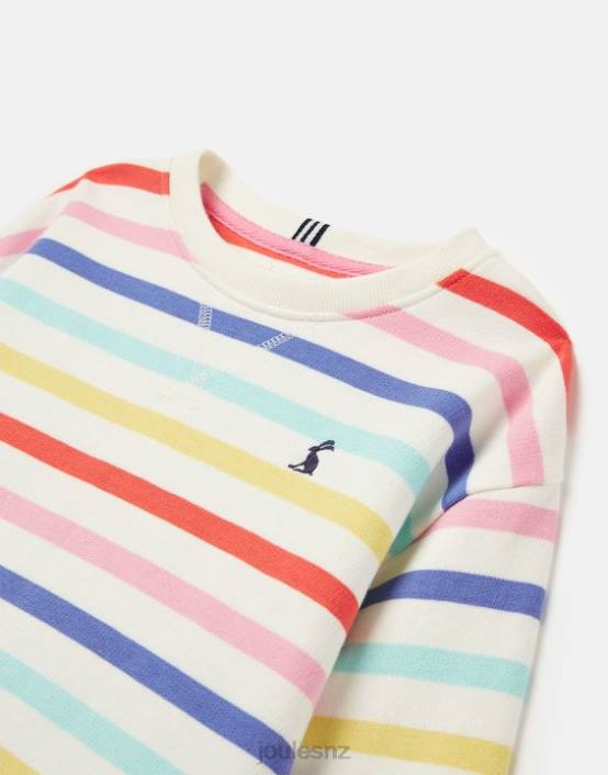 MULTI STRIPE Maple Crew Neck Sweatshirt 2-12 Years Girls Apparel Joules 2LLH267