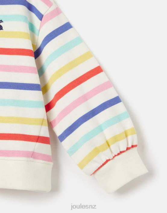 MULTI STRIPE Maple Crew Neck Sweatshirt 2-12 Years Girls Apparel Joules 2LLH267
