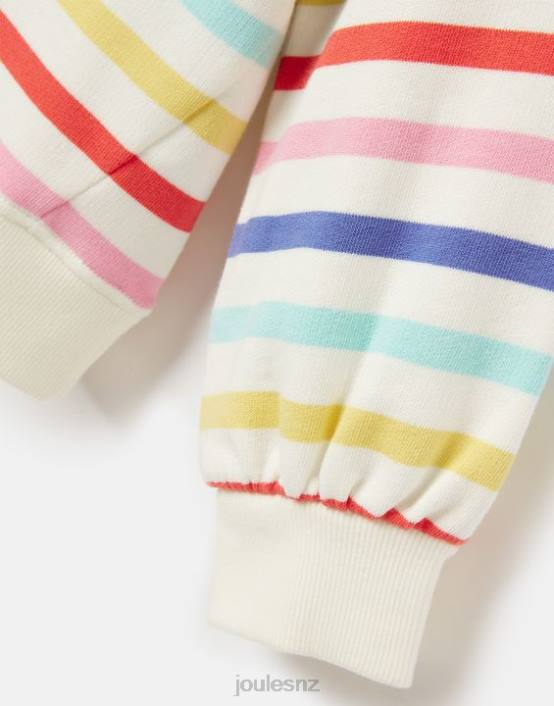 MULTI STRIPE Maple Crew Neck Sweatshirt 2-12 Years Girls Apparel Joules 2LLH267