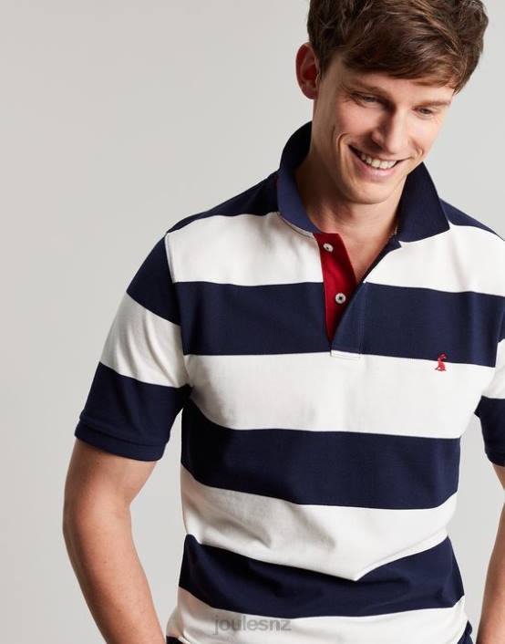 BLUE WHITE STRIPE Filbert Polo Shirt Men Apparel Joules 2LLH165