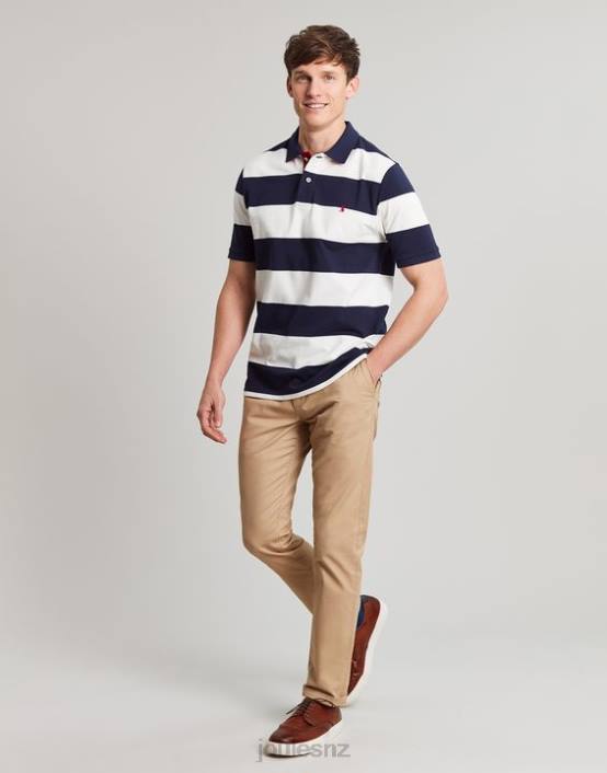 BLUE WHITE STRIPE Filbert Polo Shirt Men Apparel Joules 2LLH165