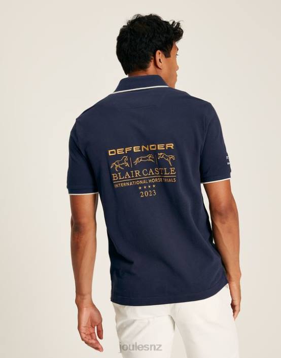 FRENCH NAVY Blair Short Sleeved Polo Shirt Men Apparel Joules 2LLH169
