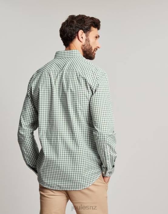 GREEN GINGHAM Goodridge Classic Fit Poplin Shirt Men Apparel Joules 2LLH225