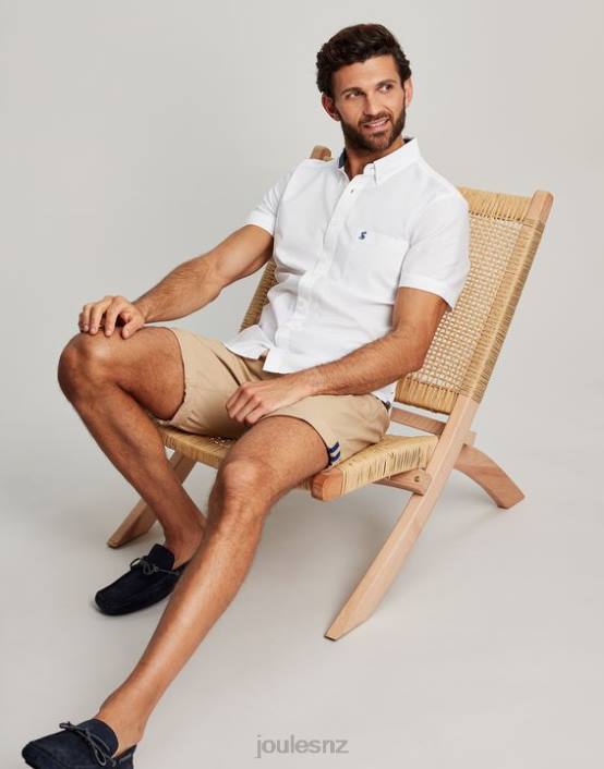 WHITE Oxford Classic Fit Shirt Men Apparel Joules 2LLH233