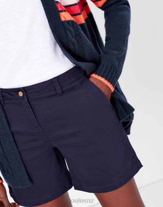 FRENCH NAVY Cruise Mid Length Chino Shorts Women Apparel Joules 2LLH82