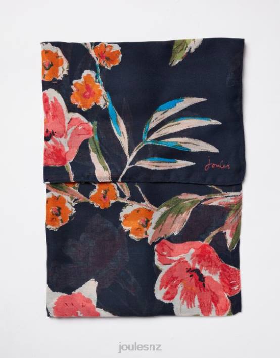 PEAK FLORAL River Lightweight Woven Retangle Printed Scarf Women Accessories Joules 2LLH155