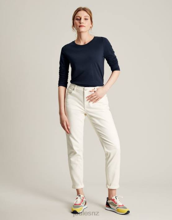 FRENCH NAVY Holly Crew Long Sleeve Top Women Apparel Joules 2LLH36