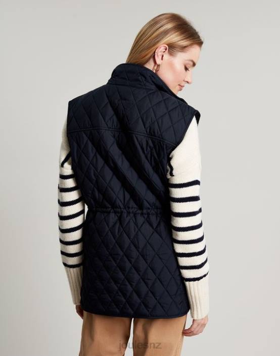 MARINE NAVY Kempton Diamond Quilt Vest Women Apparel Joules 2LLH39